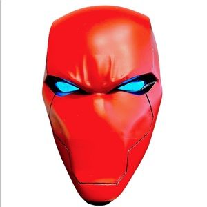Red hood light up helmet